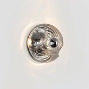 Wall Lamp Swirl Texture Clear Amber Smoke Gray Modern Accent