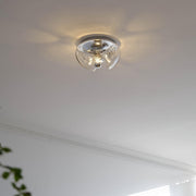 Wall Lamp Swirl Texture Clear Amber Smoke Gray Modern Accent