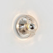Wall Lamp Swirl Texture Clear Amber Smoke Gray Modern Accent