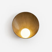 Wall Light Resin Cup Shade Metal Accent Minimalist Cozy