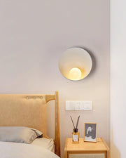 Wall Light Resin Cup Shade Metal Accent Minimalist Cozy