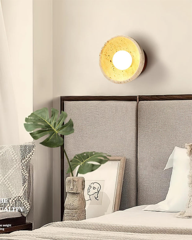 Wall Lamp Travertine Body Modern Minimalist Accent Lighting Fixture