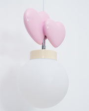 Wall Lamp Resin Heart Cluster Glass Globe Metal Mount Romantic