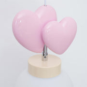 Wall Lamp Resin Heart Cluster Glass Globe Metal Mount Romantic