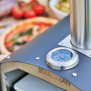 Wood Pizza Oven, 13 Inch, Chimney, Stainless Steel