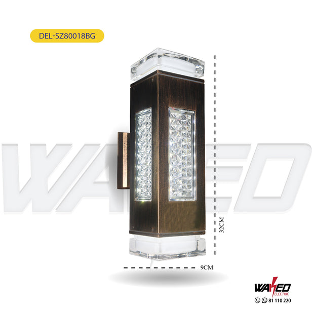 Wall Lantern - Bronze + Black