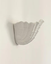 Wall Lamp Shell Plaster Handcrafted Seashell Shape Artistic