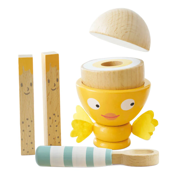 Wooden Egg Cup & Soldiers