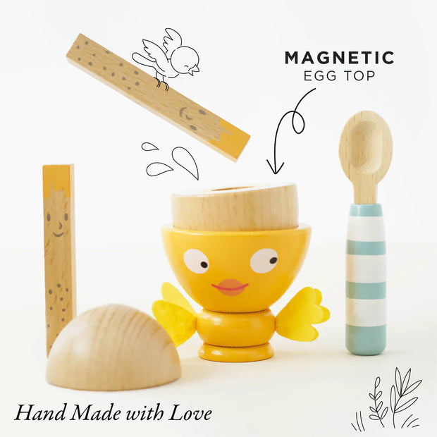 Wooden Egg Cup & Soldiers