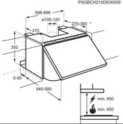Zanussi ZHI60151G 60cm Integrated Cooker Hood in Neutral Grey