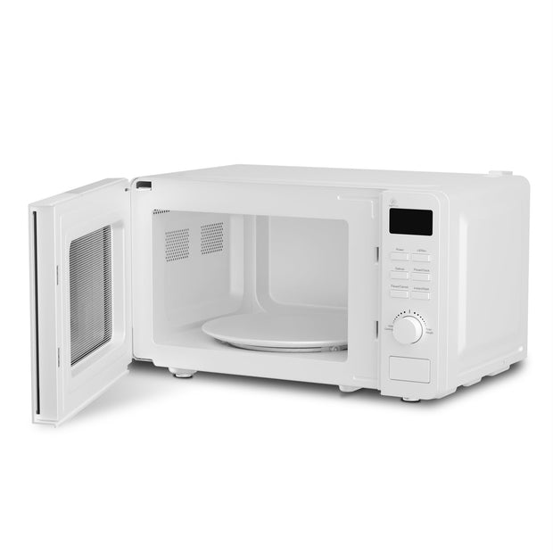20L White Digital Microwave, 800W