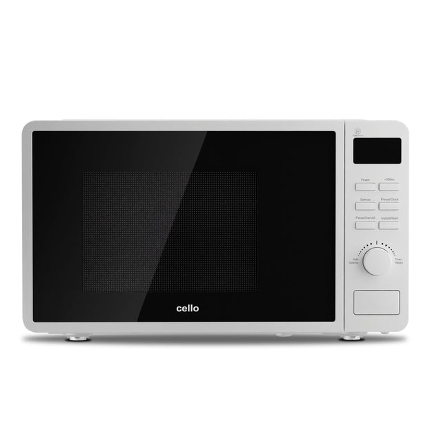 20L White Digital Microwave, 800W