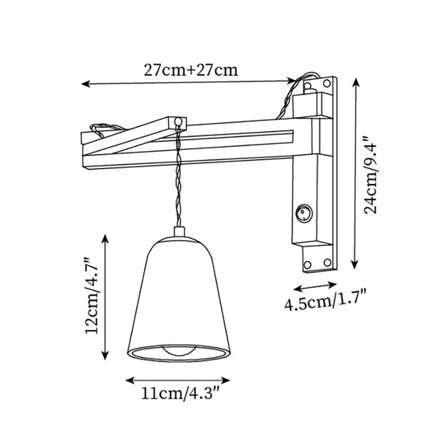 Wall Lamp with Travertine Cylinder Shade for Minimalist Ambiance