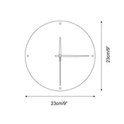 Wall Lamp Travertine Clock with Modern Minimalist Style Natural