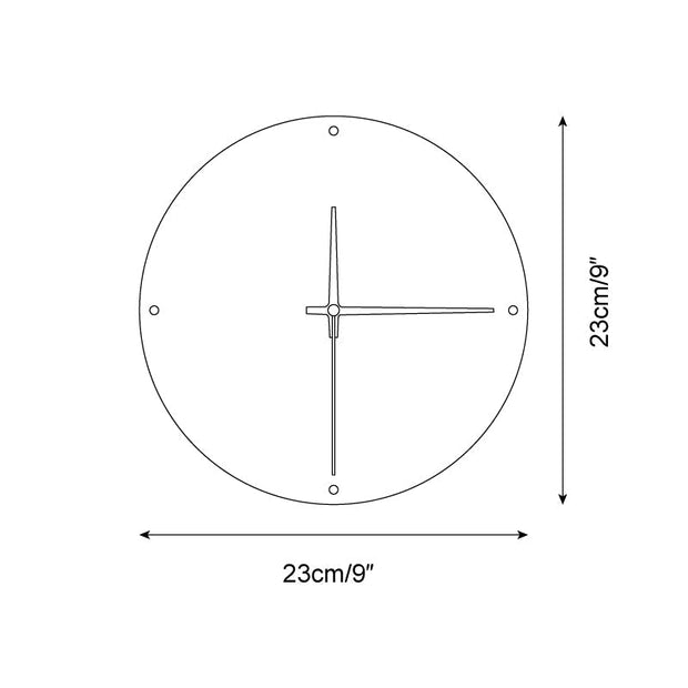 Wall Lamp Travertine Clock with Modern Minimalist Style Natural