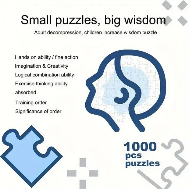 1000‑Piece Round Astrology Puzzle – Star Sign Magic