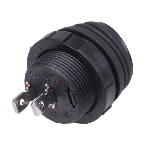 Waterproof On-Off Round Rocker Switch IP68 SPST 10A 250VAC