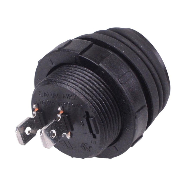 Waterproof On-Off Round Rocker Switch IP68 SPST 10A 250VAC
