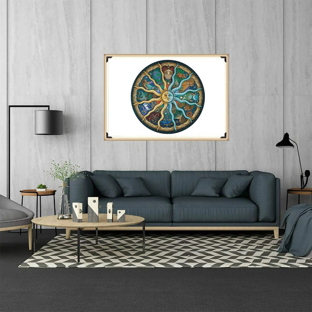 1000‑Piece Round Astrology Puzzle – Star Sign Magic