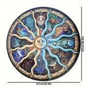 1000‑Piece Round Astrology Puzzle – Star Sign Magic
