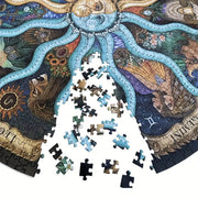 1000‑Piece Round Astrology Puzzle – Star Sign Magic