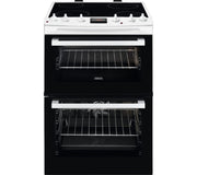 Zanussi ZCV66250WA 60cm Electric Cooker with Ceramic Hob in White REFURBISHED