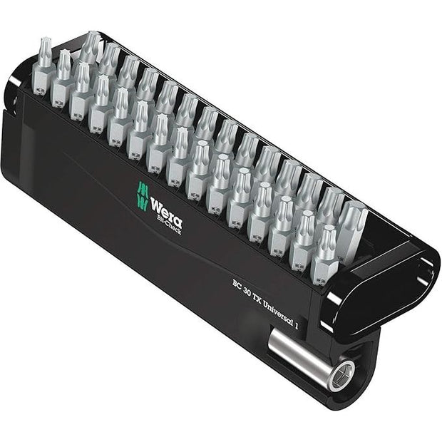Wera 05057908001 TX "Universal 1" Bit-Check - Silver (31-Piece)