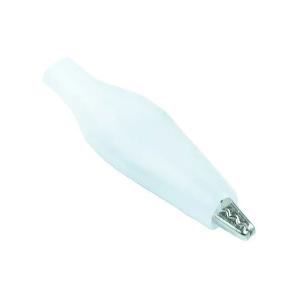 White Miniature Alligator Clip 27mm