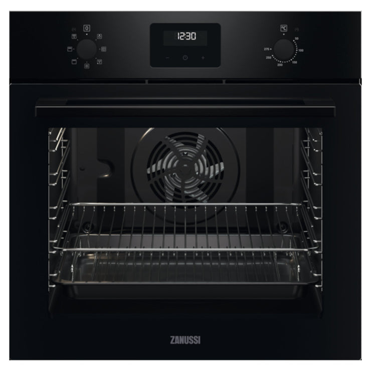 Zanussi ZOHNX3K1 Single Oven Electric Built In Black REFURBISHED