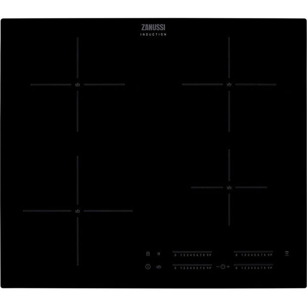 Zanussi ZIAN644K Induction Hob 60cm 4 Zone in Black